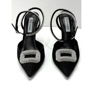 Steve Madden Women's Vienna Two-Piece Pointed-Toe Pumps Black Size 8 NWT/BOX